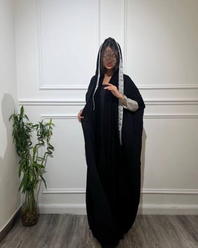 Gray X black jakar abaya