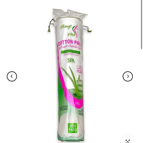 Al Arayes Makeup Cleaning Cotton Pads - 120 Pads