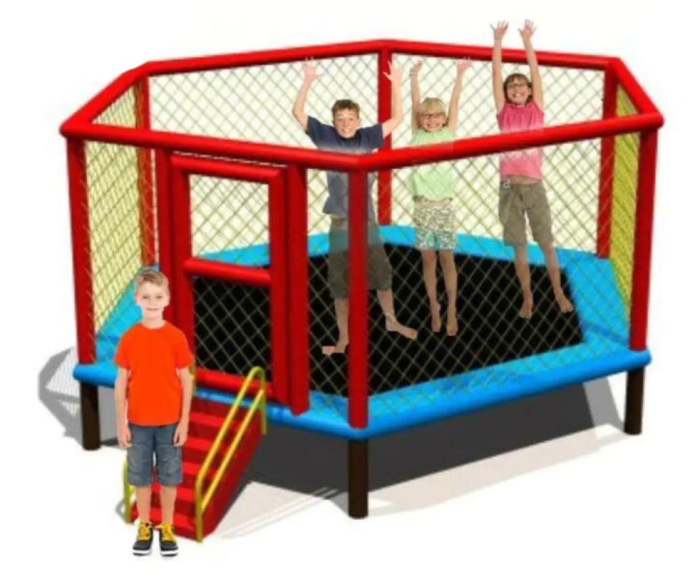 ترامبولين مزودة بسلم 10 قدم