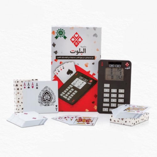 حاسبة البلوت مع المجموعة اوراق