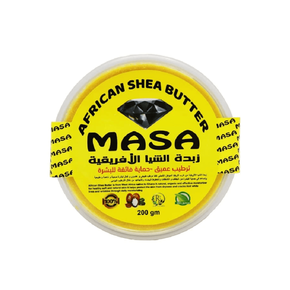 زبدة الشيا الأفريقية لترطيب عميق وحماية فائقة للبشرة من ماسا -200 جم