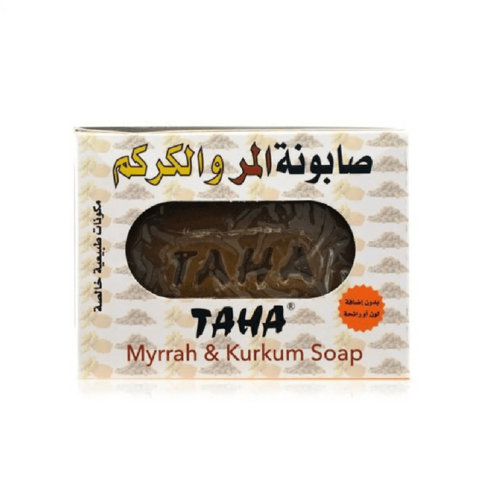 صابون المر والكركم للعناية بالبشرة من طه 125 جم
