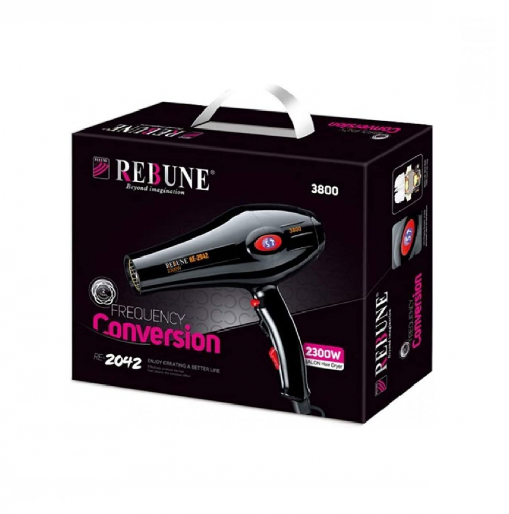 مجفف شعر من ریبون شاشة رقمیة 2300 واط RE-2042