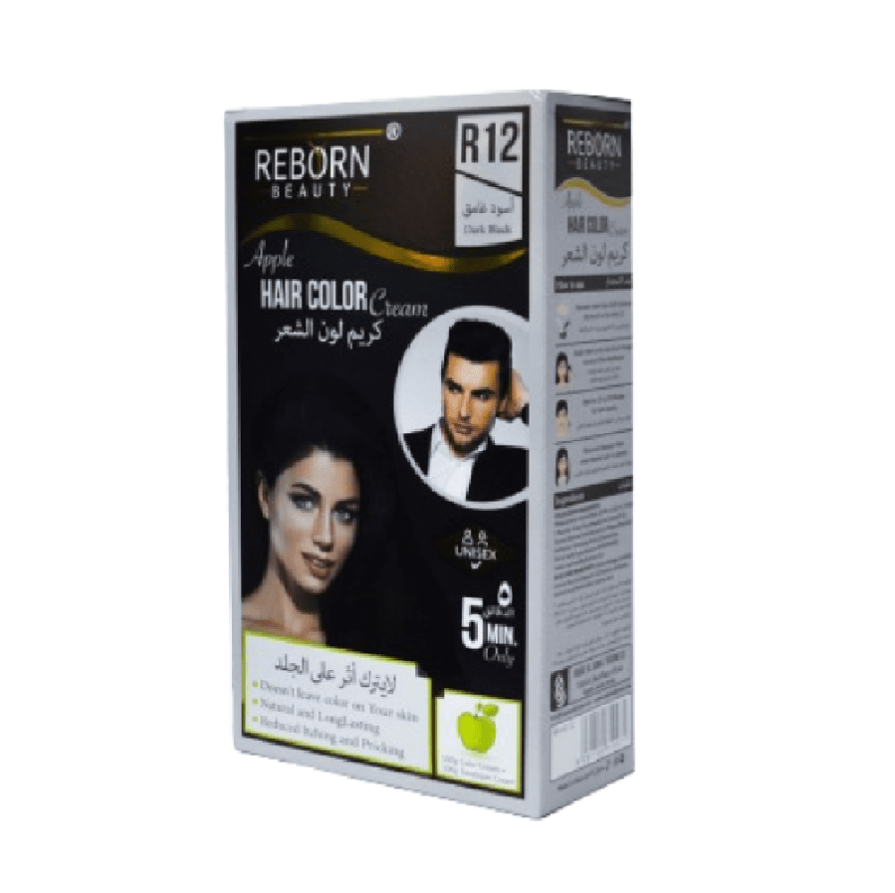 ريبرون صبغة شعر لون ( اسود غامق ) R12 تفاح 200 مل