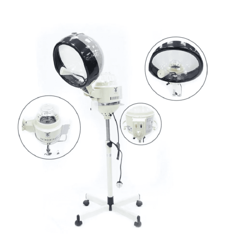 جهاز حمام زيت الشعر مع بخار 2 في 1 من بلاك KHF-828