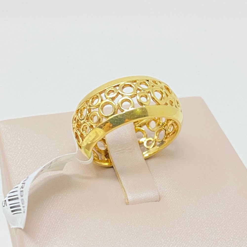 Branch (3) 18 karat gold ring, weight 3.71 grams - مصاغات الأربش للذهب  بالسعودية قسم المتجر الإلكتروني