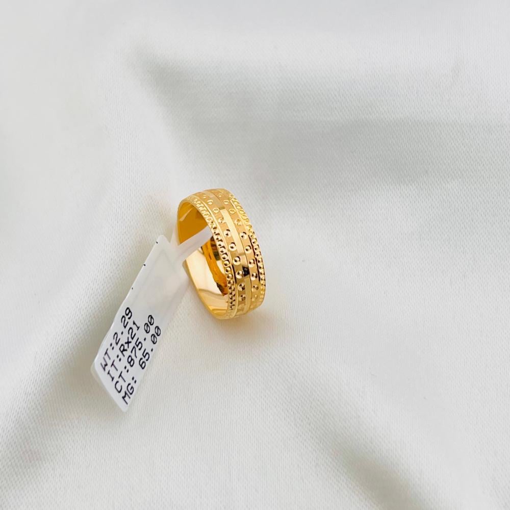 Palm tree/21-karat gold ring, weight 2.12 grams - مصاغات الأربش للذهب  بالسعودية قسم المتجر الإلكتروني