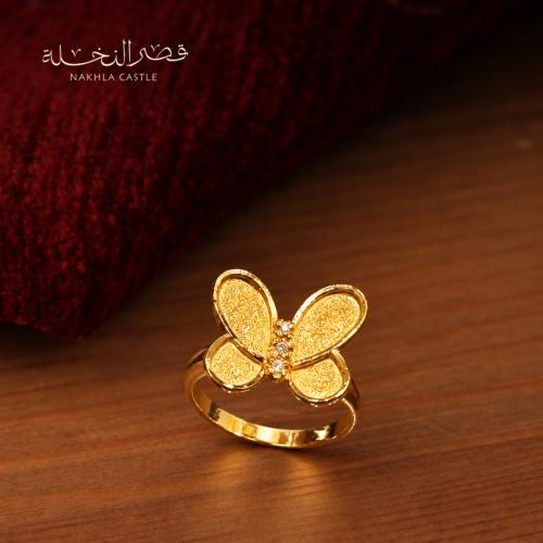 خاتم ذهب عيار 18 الوزن 3.73 جرام