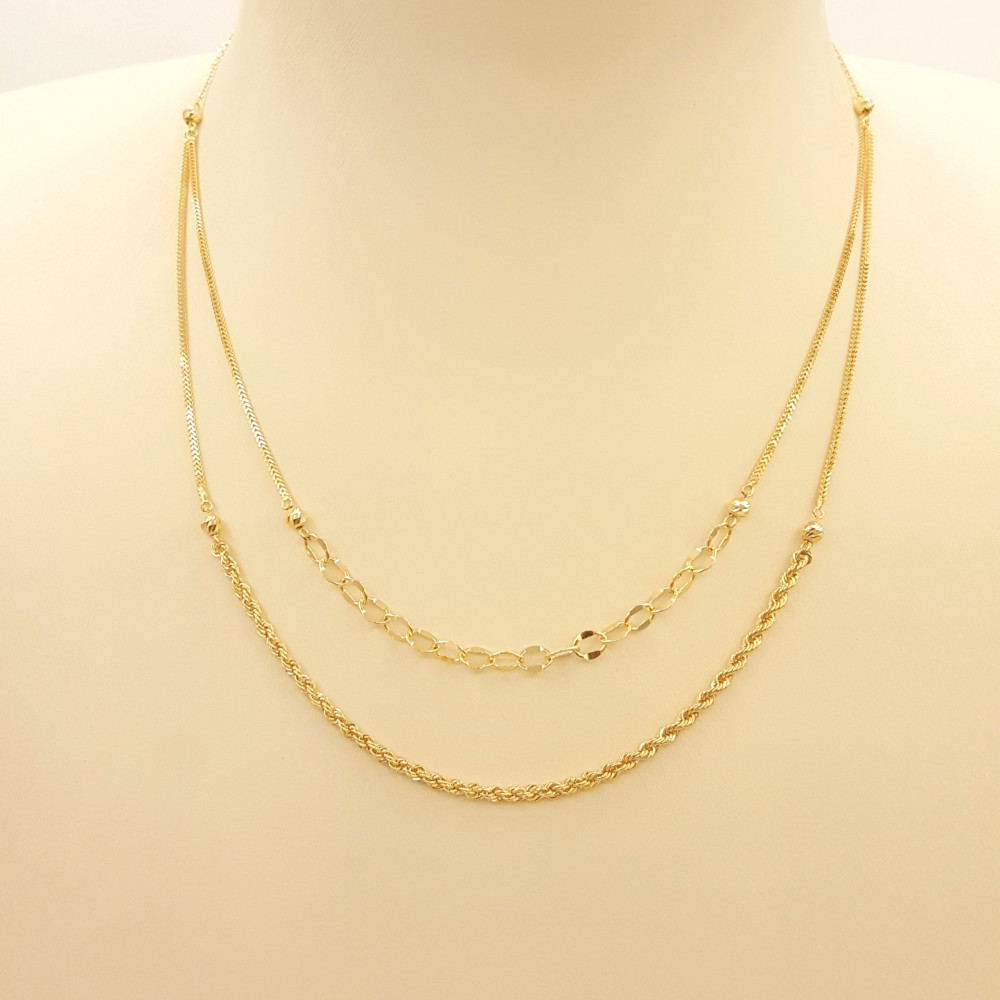 18-karat gold chain necklace