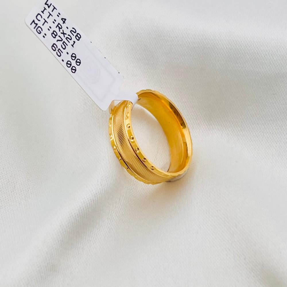 Palm tree / 21 karat gold ring, weight 3.95 grams - مصاغات الأربش للذهب  بالسعودية قسم المتجر الإلكتروني