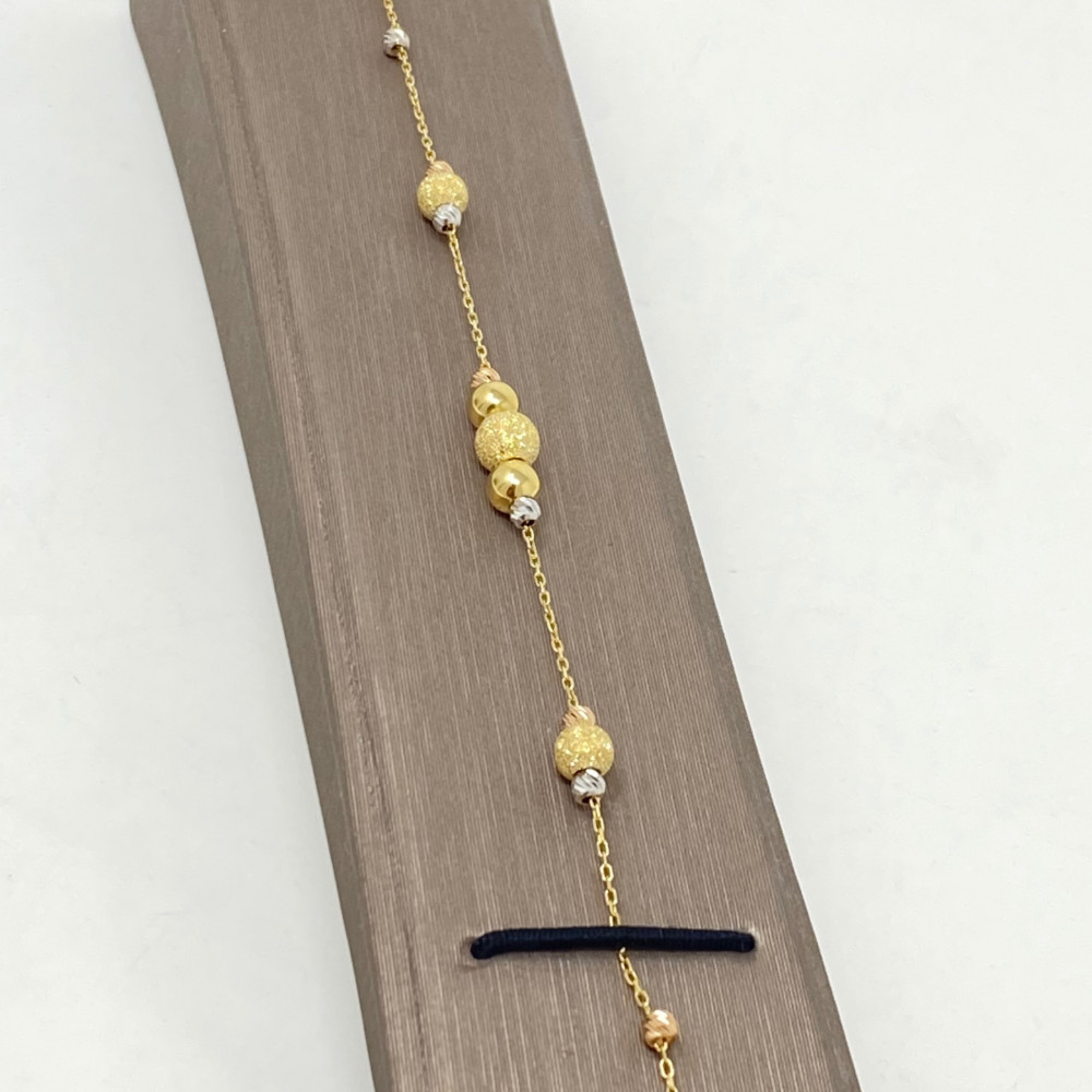 1 Gram - 3 Line Rudraksh Gorgeous Design Gold Plated Bracelet for Men -  Style B494 – Soni Fashion®