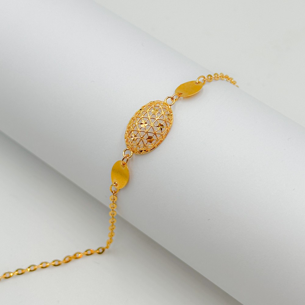 21k saudi gold bracelet with charms, Women's Fashion, Jewelry & Organizers,  Bracelets on Carousell