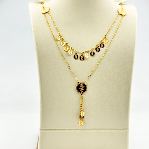 Branch (1) pendant, distinctive design, 18 karat gold, weighing 