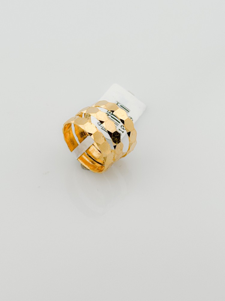 High Quality Women's Fashion Finger Ring 18K Gold Plated Stainless Steel  Chunky Thick Rings for Women
