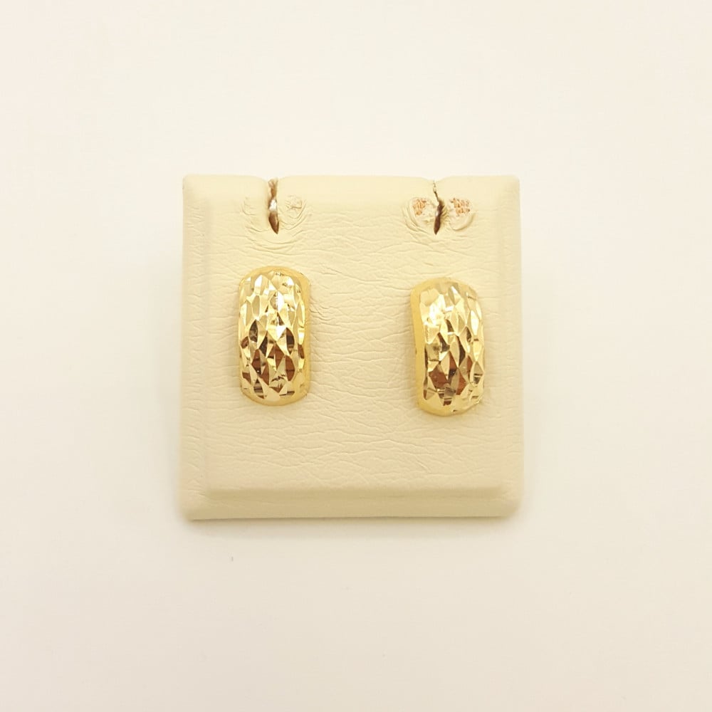 916 Gold Earrings [Weight 2.49 grams] Dual Tone Design, Women's Fashion,  Jewelry & Organisers, Earrings on Carousell