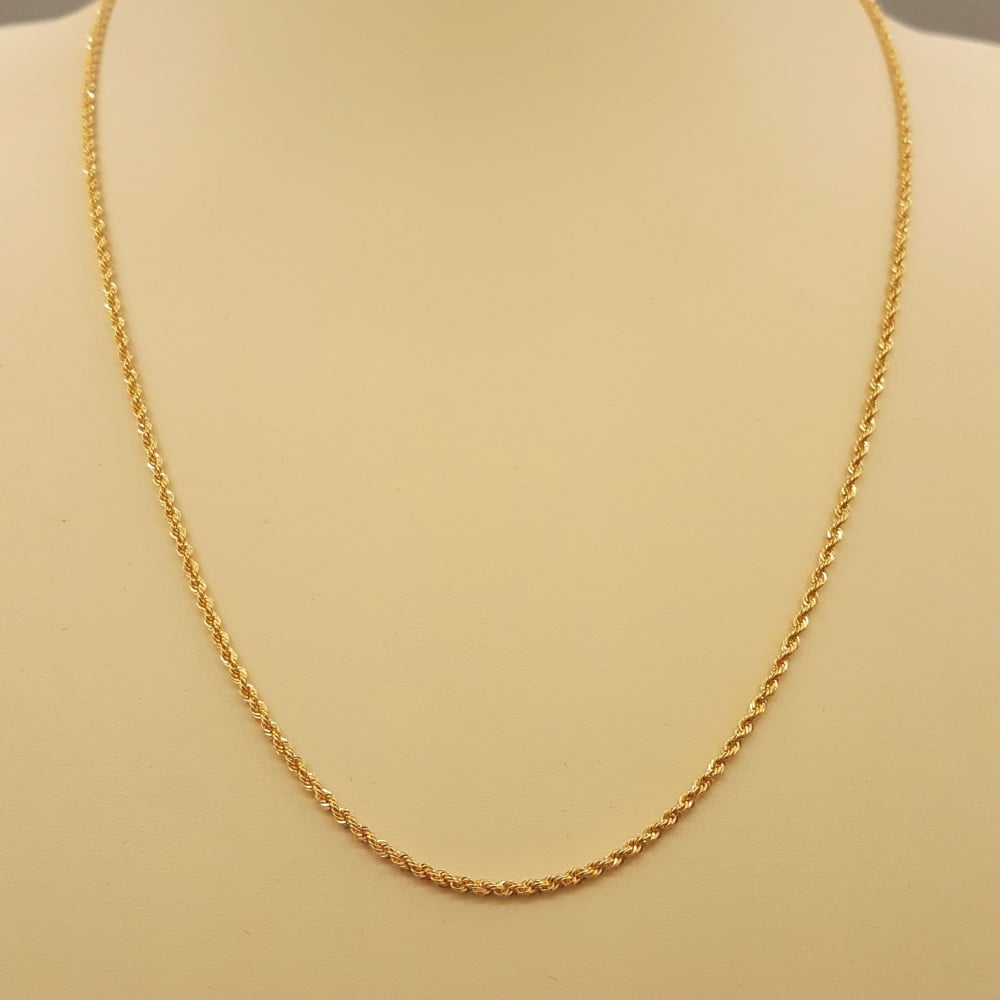 18k gold chain weight