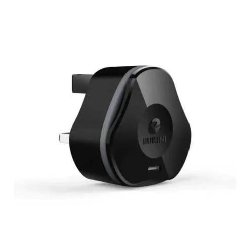 روكيني شاحن جدراي كوبرا برو 20 واط - يدعم الشحن السريع - أسود - COPR701S-B