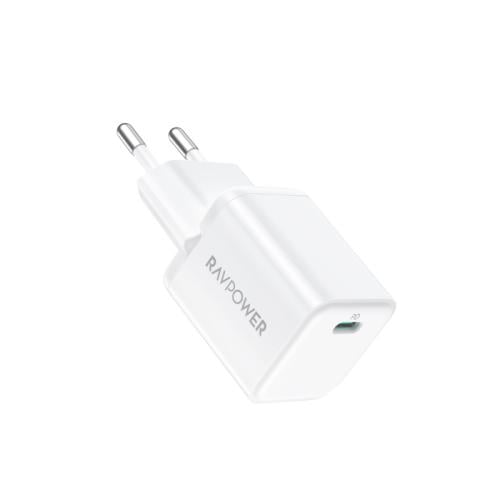 راف باور شاحن جداري - منفذ PD بقوة 30 واط - أبيض - RP-PC169