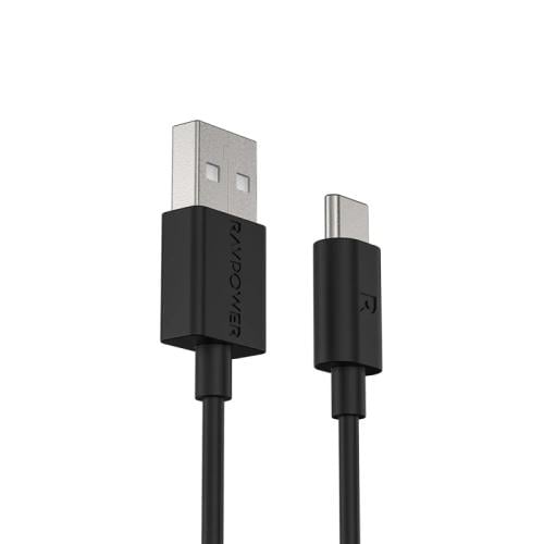 راف باور كابل USB-A إلى Type-C - طول 1 متر - أسود - RP-CB044