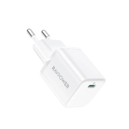 راف باور شاحن جداري - منفذ PD بقوة 20 واط - أبيض - RP-PC167
