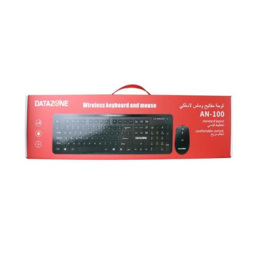 داتا زون AN100 لوحة مفاتيح لاسلكية مع ماوس - أسود