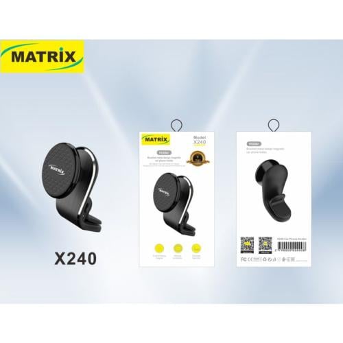 ماتريكس حامل هاتف مغناطيسي للسيارة - أسود - X240