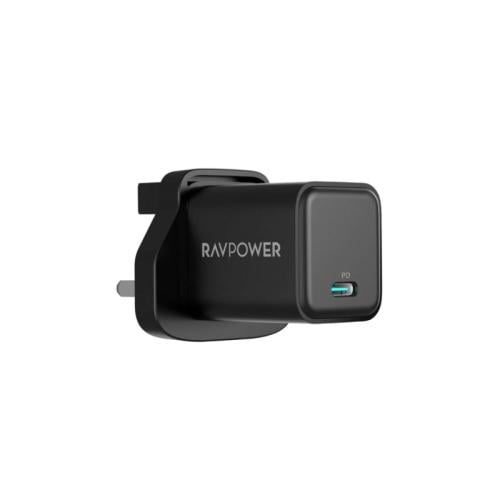 راف باور شاحن جداري - منفذ PD بقوة 30 واط - أسود - RP-PC169