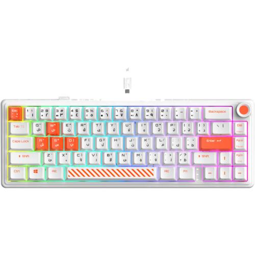 جاميرتيك فيوجن لوحة مفاتيح ميكانيكية لاسلكية 65% - أبيض