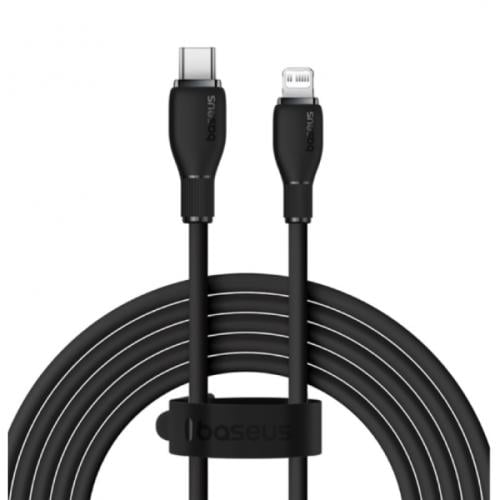 بايسوس Pudding Series كابل Type-C - Lightning يدعم الشحن السريع - 20 واط - 2 متر - أسود - P10355701111-B2