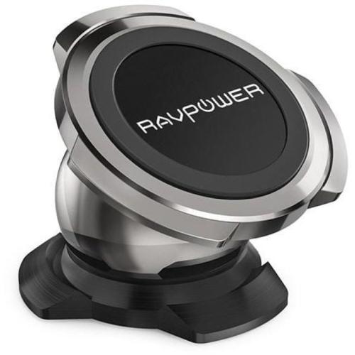 راف باور حامل هاتف للسيارة - ألومنيوم مضغوط - أسود - RP-SH003