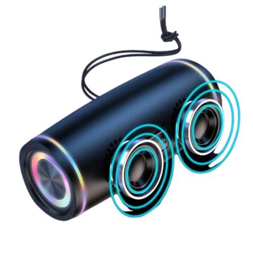 ماتريكس مكبر صوت لاسلكي مع غشاء مزدوج - 1800 mAh - أسود - M-630