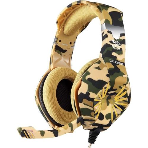 داتا زون G1500 سماعات ألعاب سلكية - أصفر مموه - G1500-Yellow