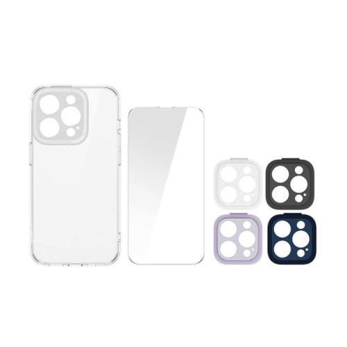 بايسوس Illusion مجموعة حماية للآيفون 14 برو ماكس - 7 قطع - ARHJ000002