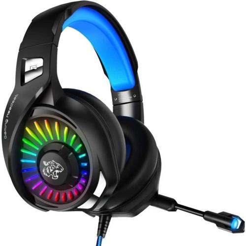 داتا زون G2100 سماعات ألعاب سلكية مزودة بضوء RGB - أزرق - G2100-B/Blue