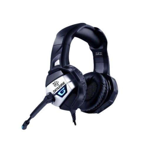 داتا زون K5 سماعات ألعاب سلكية عازلة للضجيج ومايكروفون وإضاءة LED - أسود