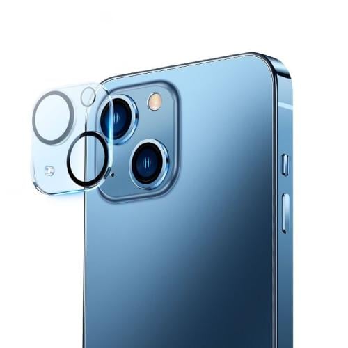باسيوس واقي عدسة الكاميرا بتغطية كاملة 0.3 مم لأجهزة آيفون 14/14 بلس - قطعتين - شفاف