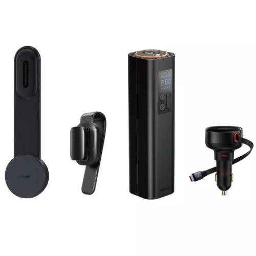 بايسوس مجموعة اكسسوارات للسيارة - 4 قطع - أسود - C40036200117-Z1