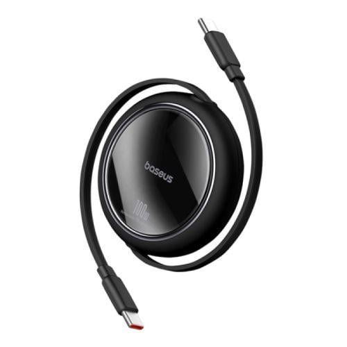 بايسوس Free2Draw Mini كابل Type-C - Type-C قابل للسحب - 100 واط - 1 متر - أسود - P10364500111-00