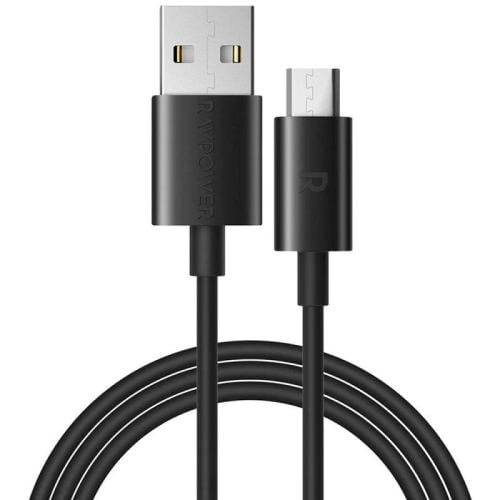 راف باور كابل USB-A إلى Micro - طول 1 متر - أسود -...