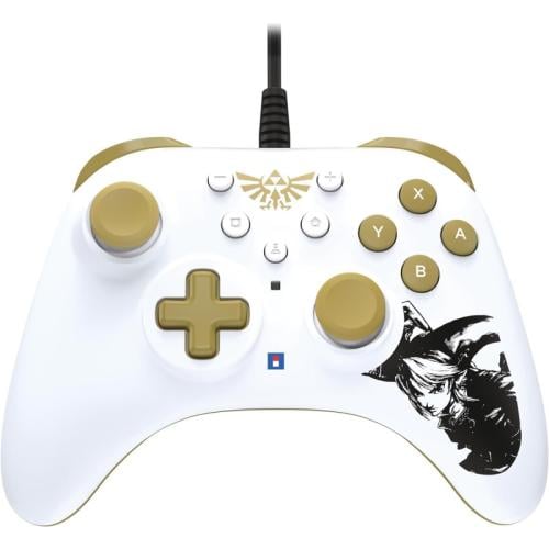 هوري هوريباد توربو زيلدا وحدة تحكم لجهاز نينتندو سويتش - أبيض وذهبي