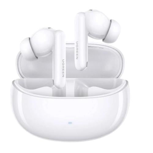 يو جرين سماعة بلوتوث HiTune T3 Pro مع خاصية إلغاء الضوضاء - أبيض