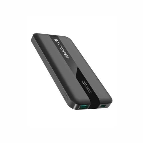 راف باور باور بانك - 3 منافذ - 2PD20 واط - 10000mAh - أسود - RP-PB1236