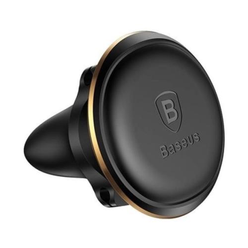 باسيوس حامل مغناطيسي للسيارة لفتحة التهوية مع مشبك كابل - ذهبي