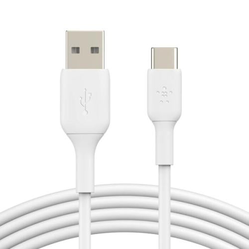 بلكين BoostCharge كابل USB-C إلى USB-A بطول 2 متر - أبيض