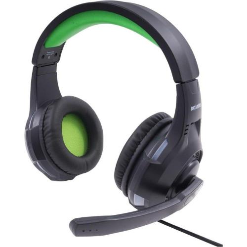 داتا زون G1100 سماعات ألعاب احترافية سلكية مزوودة بضوء ليد - أخضر - G1100-Green