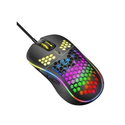 داتا زون ماوس ألعاب سلكي مع اضاءة RGB خلفية - أسود - DZOM-GBK