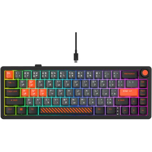 جاميرتيك فيوجن لوحة مفاتيح ميكانيكية لاسلكية 65% - أسود