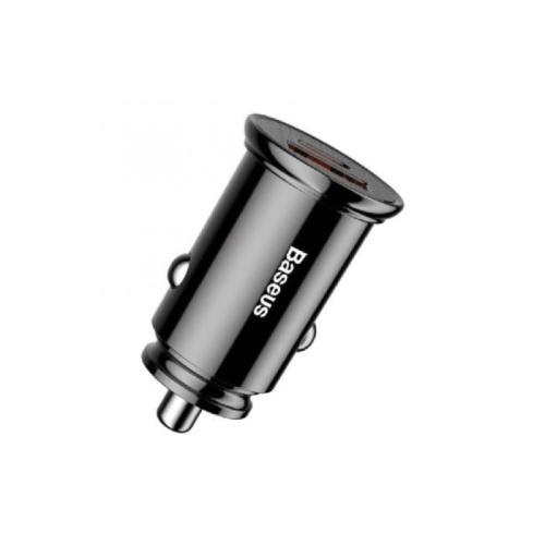 بايسوس DZ-ST شاحن سيارة بمنفذين (Type-C و USB-A) - 30 واط - أسود - CGYX000101 Black