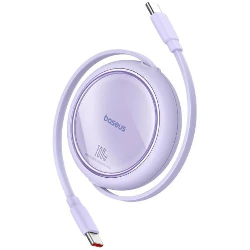 بايسوس Free2Draw Mini كابل Type-C - Type-C قابل للسحب - 100 واط - 1 متر - وردي - P10364500511-00