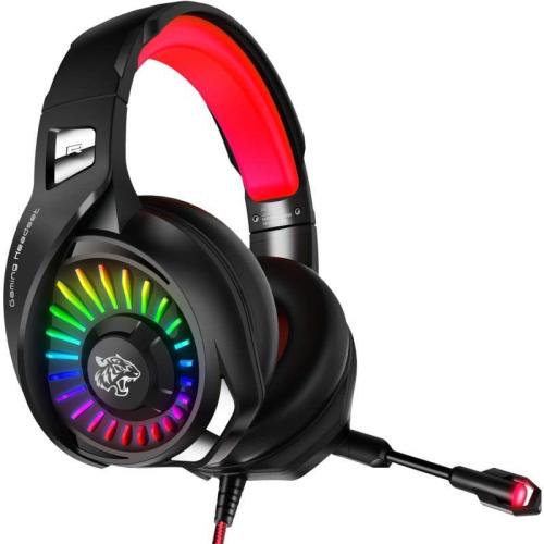 داتا زون G2100 سماعات ألعاب سلكية مزودة بضوء RGB - أحمر - G2100-B/Red